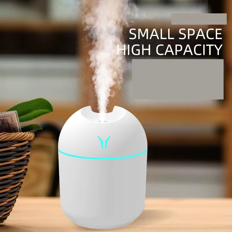 USB Mini Air Humidifier & Essential Oil Diffuser with LED Light